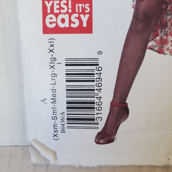 Butterick See & Sew Sewing Pattern B6436 Misses' Loose Fitting Dress - Uncut - Picture 3 of 6